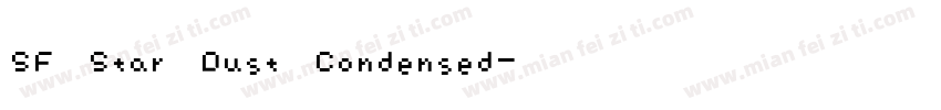 SF Star Dust Condensed字体转换